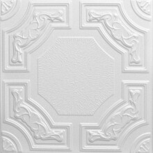 Dalles de plafond adhésives en mousse Evergreen R28C, blanc uni (21,6 pi²/paquet) - 8 pièces