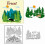 Stanzformen für Baumlandschaften, Wald, Hirsch, Wolf, 3 Stile 1