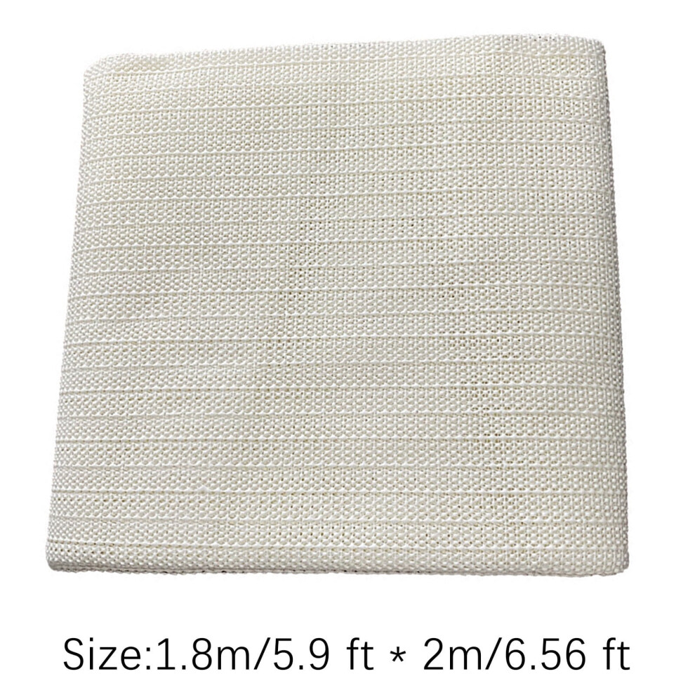 Non-Slip Carpet Pad Â Thin Mesh Rug Gripper For Hardwood Floors, Pvc Anti-Slip Mat Compatible With Area Rugs & Furniture, 150X150cm White 974856416325