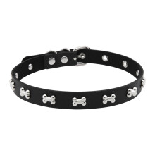 Verstelbare gotische leren ketting, punkrockaccessoire, vintage punksieraden voor dames en heren, hiphopstijl outfit.