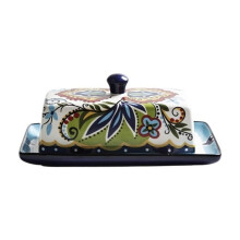 Ceramic Lid Butter Dish Cheese Storage Box for Kitchen Home Restaurant Tableware