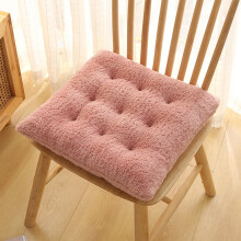 Quadratisches Stuhlkissen aus Sherpa-Fleece, weiches, flauschiges Plüsch-Stuhlkissen, waschbar, für Esszimmer- und Küchenstühle, 40 x 40 cm