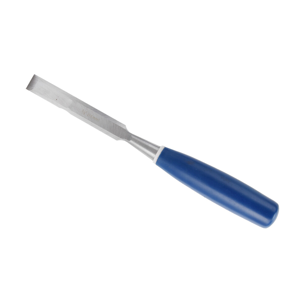 2Pcs Wood Chisels Set 5/8In Flat Slotting Blue Handle High Hardness 4941387583334