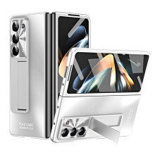 Galaxy Z Fold6-skal med skärmskydd och stativ framtill,