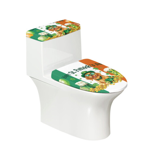 Ensemble de 2 couvre-abattants de toilettes élastiques Puppy Beer, lavables.