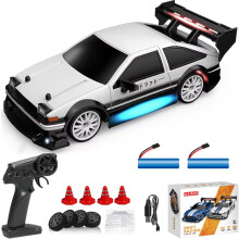 RC Drift Auto 4WD 2.4GHz 1:24 Schaal 30KM/U Hoge Snelheid RC Race Sport Speelgoedauto met LED Verlichting