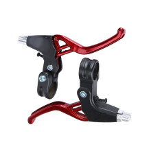 Bike Brake Handles Aluminium Red 1 Pair