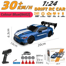 RC Drift Car 1: 24-Zoll-Fernsteuerungsauto, 2,4 GHz, Allradantrieb, 30 km/h, Hochgeschwindigkeitsmodell, LED-Beleuchtung, Driftreifen, Rennspielzeug