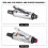 Πνευματικός τροχός αέρος 3/6 mm, 90 PSI, ελαφρύ περίβλημα αλουμινίου, ρουλεμάν 5