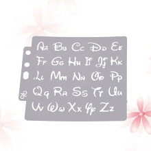 Ensemble réutilisable de pochoirs pour calligraphie