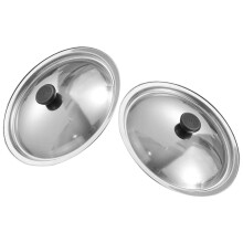 Hemoton stainless steel pot lid with bakelite grip 27.5 cm