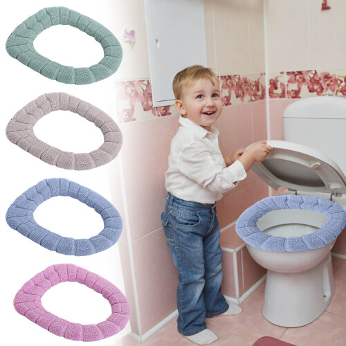 Housse de siège de toilette douce, moelleuse, élastique et épaisse (30 cm).