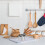 1 Set Backmessbecher mit Holzgriff, Küchenmessbecher mit Griffen, Backmessbecher 5