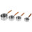 1 Set Backmessbecher mit Holzgriff, Küchenmessbecher mit Griffen, Backmessbecher 6
