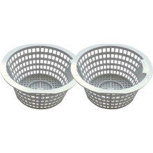Coș de skimmer cu 2 bucăți pentru piscine supraterane și îngropate, piese de schimb pentru coșul de filtru al piscinei, piese de schimb albe
