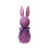 Lapin en peluche violet, décoration de Pâques (1 pièce) 1