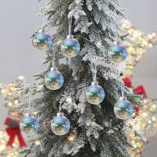 Boules de Noël transparentes incassables de 10 cm (3,93 po)