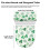 Toilettensitzdeckelbezug-Set aus Polyester mit Kleeblattmuster 8