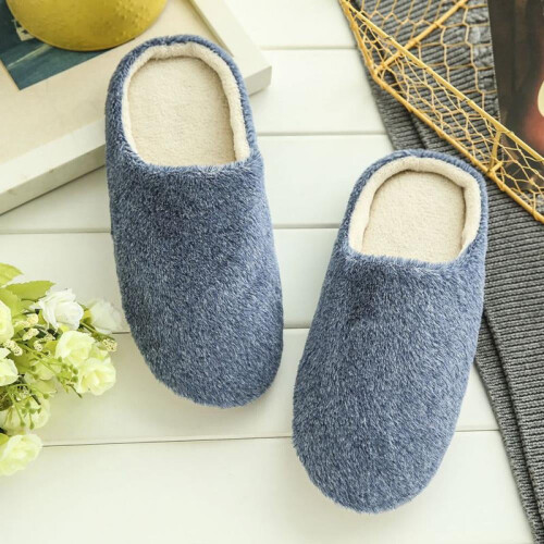Γυναικεία Ανδρικά Παντόφλες Slip On Βελούδινα Μαλακά Αντιολισθητικά Χειμερινά