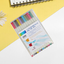 Metallic-Malstifte-Set, 12 Farben, schnelltrocknende Marker, Textmarker für Bibeljournale, Planer, Bücher und Notizen