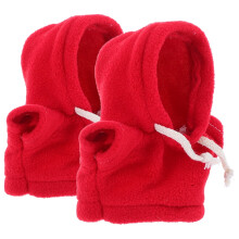 Red Plush Bear Hoodie Outfit for Stuffed Animals 2-Pack