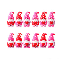 Decorazioni a forma di gnomi a forma di cuore per San Valentino (12 pezzi)