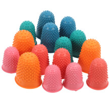 15pcs Rubber Finger Guards Finger Sleeves For Gaming Money Counting Writing Sorting Hot Glue Finger Protectors Reusable Finger Tip Covers