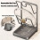 Multifunctional Kitchen Pot Lid Storage Rack with Removable Drip Tray – Compatible with Most Lids, Spoons & Tools 3