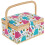 Portable sewing basket with removable tray and interior 1