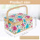Sewing Basket with Removable Tray and Interior Pocket 2