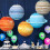 8Planet papirlanterner, solsystemdekor for barn 5