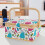 Portable sewing basket with removable tray and interior 7