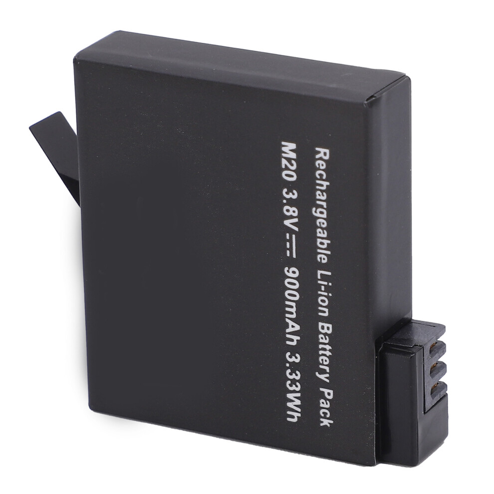 Rechargeable Li-Ion Battery For Sjcam M20, 3.8V 900Mah Black 8401387583698