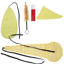Premium Saxophone Cleaning Kit Featuring Tapered Mouthpiece Brush and Enhanced Protection Efficiency, Complete with Rope Head Counterweight Design