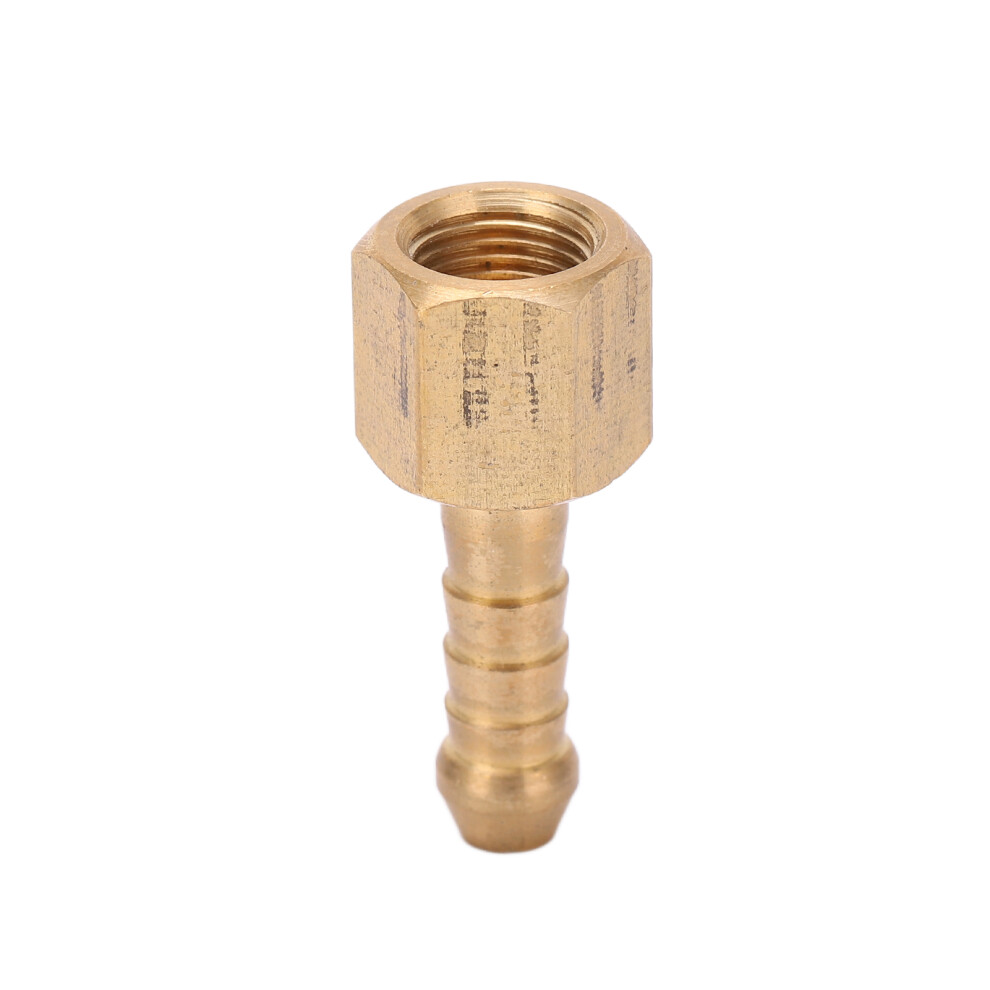 Brass Hose Barb Fitting, Low Magnetic Permeability And Corrosion Resistance, Restrictor Thread Adapter With Secure Sealing For Precision Fluid System 9489952203218