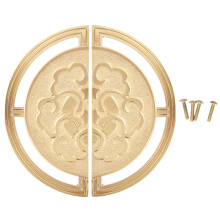 Decorative Brass Cabinet Hardware with Cultural Flair, Simple and Beautiful Design Featuring Handmade Craftsmanship, Antique Pull Knobs with High