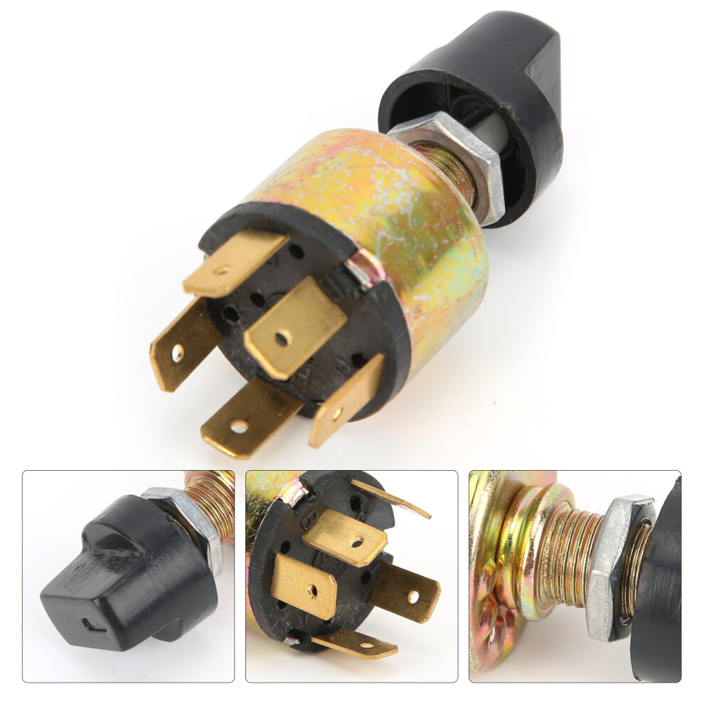 Vehicle Ac Blower Switch 3-Speed Control Plastic Knob 12V 24V Universal Fit 4631391733923
