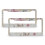 Watercolor Bunny Spring License Plate Frames Aluminum 2 pcs 1
