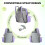 Tennis Backpack Waterproof Oxford 14L with 2 Racket 3
