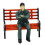 50 Seated Standing Model People Passanger Figures+6 Bench Train Railway Layout 6