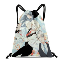 Yuri on ICE Drawstring Swimming Bag Waterproof 15.7x17.7