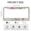 Watercolor Bunny Spring License Plate Frames Aluminum 2 pcs 3