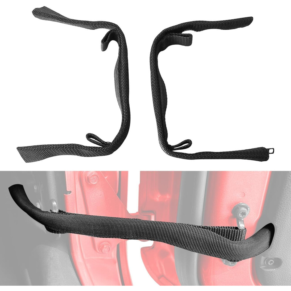 Door Strap For Jeep Wrangler,Door Limiting Straps For Jeep Wrangler Jk Jku 2007-2018,Heavy Duty,Door Check Straps(2Pcs) 9464372712236