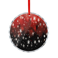 Glass Christmas Ornament Plaid Christmas Red White Snowflakes Christmas Ornament Round Glass Vintage Christmas Holiday Ornaments Decoration for Home