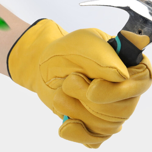 Men's Warm Insulated Leather Work Gloves 1 Pair 2