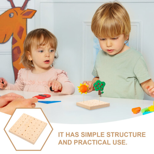 Clay Craft Base Wood Toy Action Figure Effect Set 2