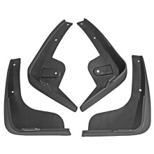For Nissan Tiida Versa C11 2007-2011 Mud Flaps No Drilling, 4pc Custom Splash Guards Car Accessories For Tire Protector, Easy To Install-black