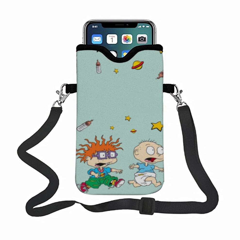 Rugrats Crossbody Phone Case, With An Adjustable Strap Small Handbag Suitable For Multiple Phones. 9464372711390