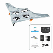 RC Airplane Ready-to-Fly Gray 2.4GHz with Roll Circle Hover