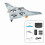 RC Airplane Ready-to-Fly Gray 2.4GHz with Roll Circle Hover 1